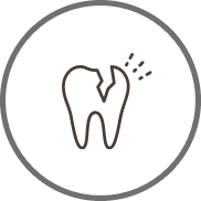 Animated broken tooth icon