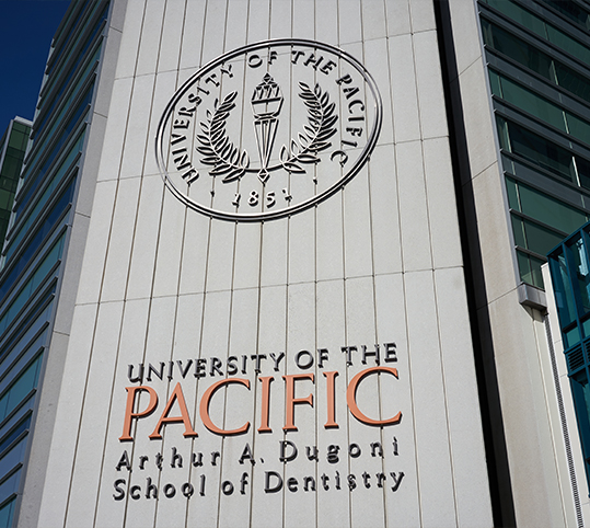 Exterior of building at the University of the Pacific Arthur A Dugoni School of Dentistry