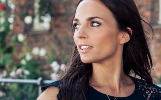 Brunette woman looking off into the distance