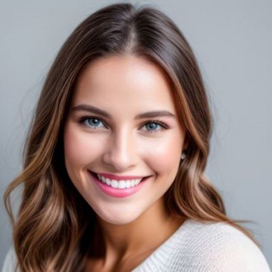Young woman with bright, beautiful smile